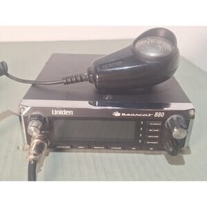 Uniden Bearcat 880 CB Radio Early Production Version Tested Working Original Mic